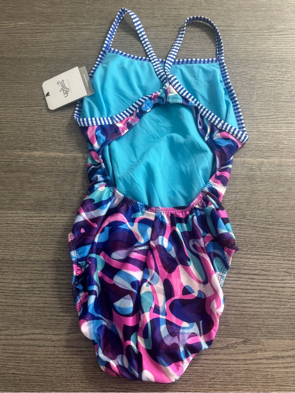 Dolfin Uglies Women's One Piece Swimsuit Size 38 Multicolor Geometric Print - Picture 6 of 10